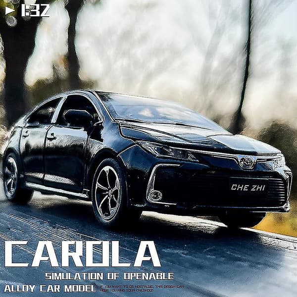 1:32 Toyota Corolla Legetøjsbil i Metal med Lyd og Lys - Samlerobjekt til Børn White