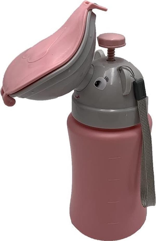 Bærbart reisepotte for barn, bilcampingurinal med lekkasjesikker forsegling Light blue-gray