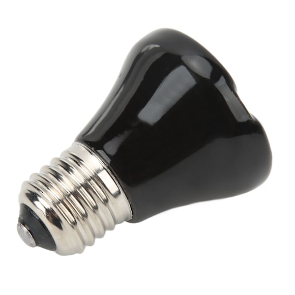 Keramisk Varmelampe til Reptiler Mini Infrarød Varme Keramisk Varmelampe til Padder til Firben Reptiler 220V-240V 50W Sort 0.1