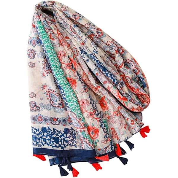 Damscarf Lång Stor Sjal Elegant Lätt Vikt Scarves Mjuk Wa