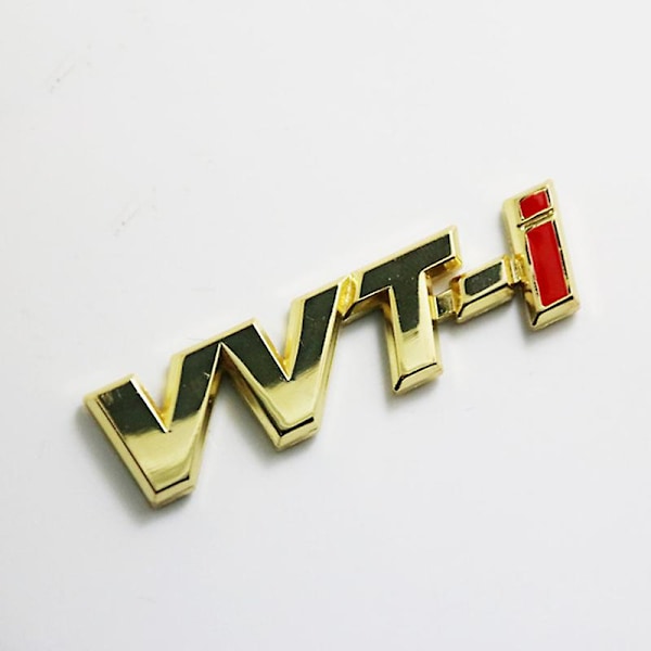 3D Metal Sort VVTi Logo Bogstaver Bil Skærm Emblem Bagklap Badge Til Toyota Camry Corolla Yaris RAV4 Auris VVTI Klistermærke Tilbehør