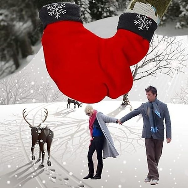 Julhandskar för par, parhandskar för Alla hjärtans dag, varma vinterhandskar för handhållning