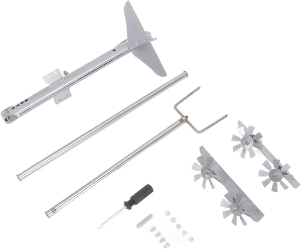 Vindspinner for fly, hage rustfritt stål B-29 fly vindmølle skulptur stang med propell for utendørs dekor