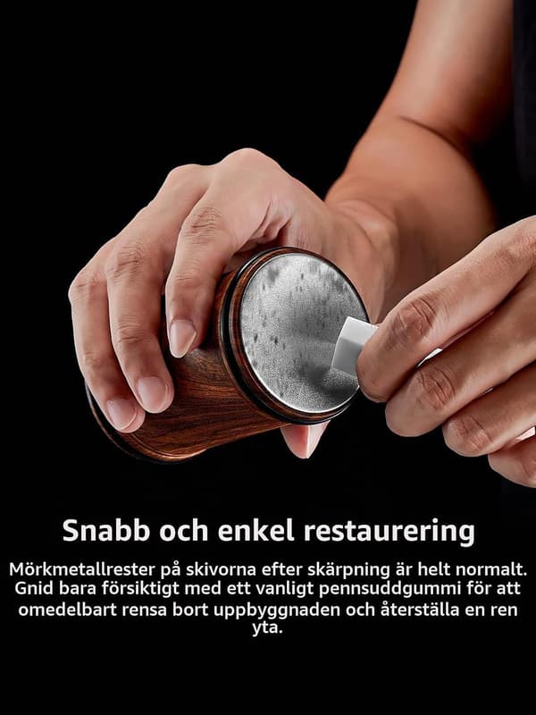 Rullknivsslipset med magnetiskt vinkelstöd, 15° och 20° diamantkeramisk slipning