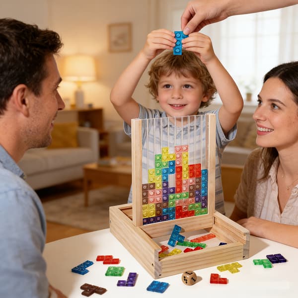 3D-pinottava palikkalaatikko - STEM-nopparakennuspeli Boxed Colored  Blocks