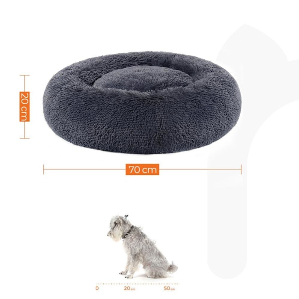 Rootz Hundeseng - Blødt polstret Hundeseng - Sovesofa Hundeseng - Hunderundseng - Kæledyrsseng - Katteseng - Transportabel Hundeseng - Kæledyrssovesen