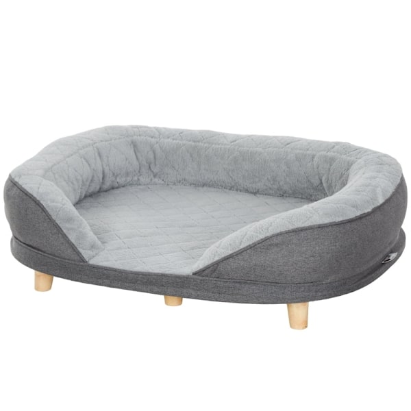 Rootz Pet Bed - Hundesofa - Polstret hundesofa - Aftagelig top - Robuste fødder - Ideel til mellemstore til store kæledyr - 90 cm x 78 cm x 25 cm