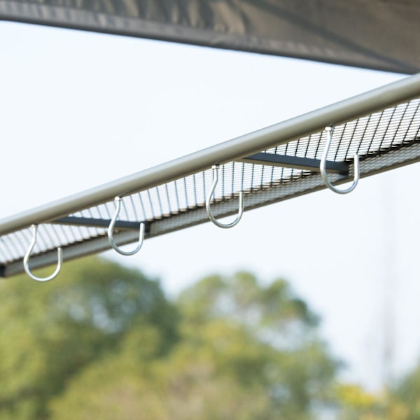 Rootz Grill Pavilion BBQ - Svart, Grå - Metall, Polyester - 85,82 cm x 54,33 cm x 85,04 cm