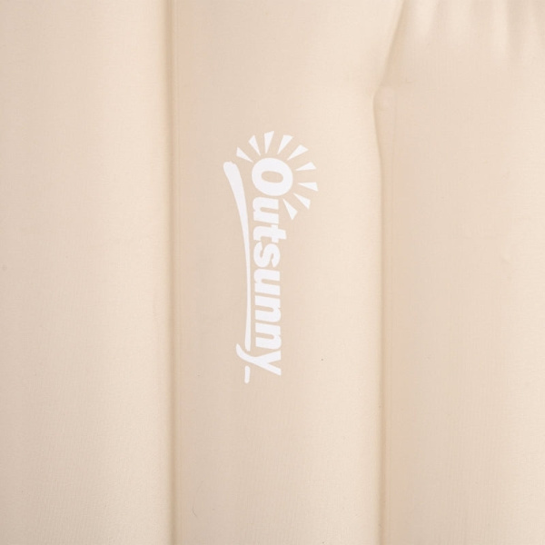 Rootz Camping Luftmadrass - Uppblåsbar säng - Liggunderlag utomhus - Vattentät polyester - Fotpump medföljer - 195cm x 140cm x 10cm