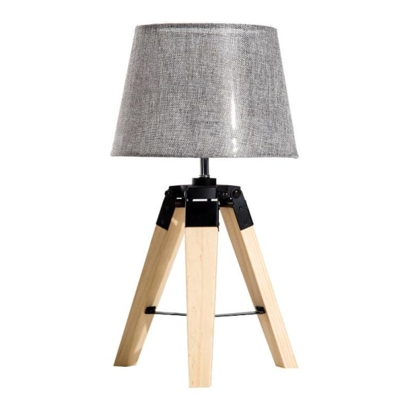 Rootz Bordlampe - Sengelampe - Lampe - Fyrretræ/Polyester - Grå