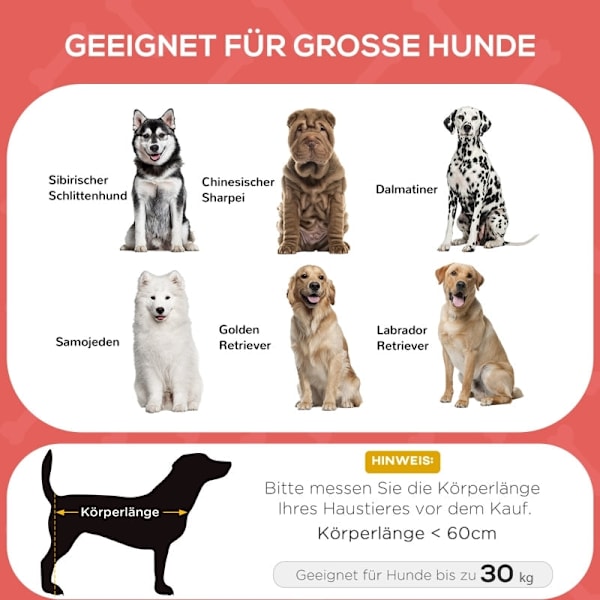 Rootz bærbar kæledyrsseng - Letvægtshundeseng - Højtstående kæledyrsseng - Oxford-stof - Meshbetræk - Let at rengøre - 92 cm x 76 cm x 18 cm