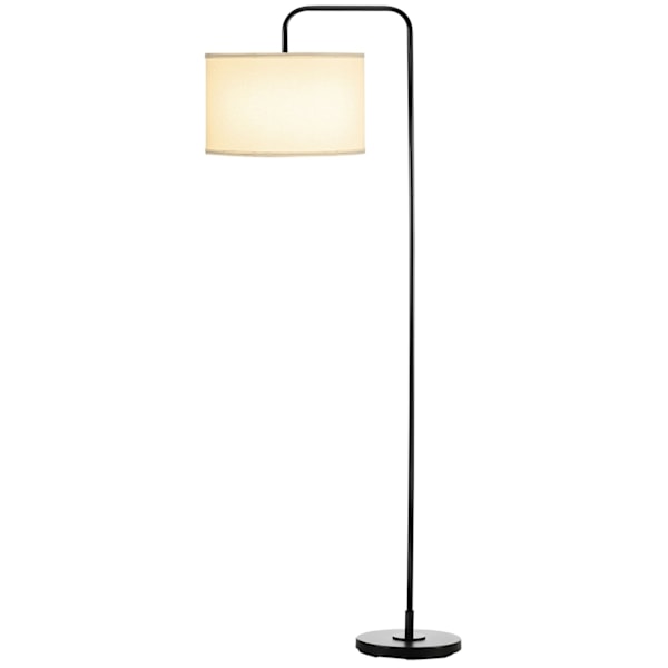 Rootz Floor Lamp - vardagsrumslampa - Robust metallbas - Mysig atmosfär - 64 x 38 x 163,5 cm svart