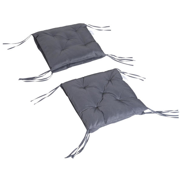 Rootz polstret stolehynde - grå - Oxford, svamp - 38,58 cm x 19,68 cm x 3,14 cm