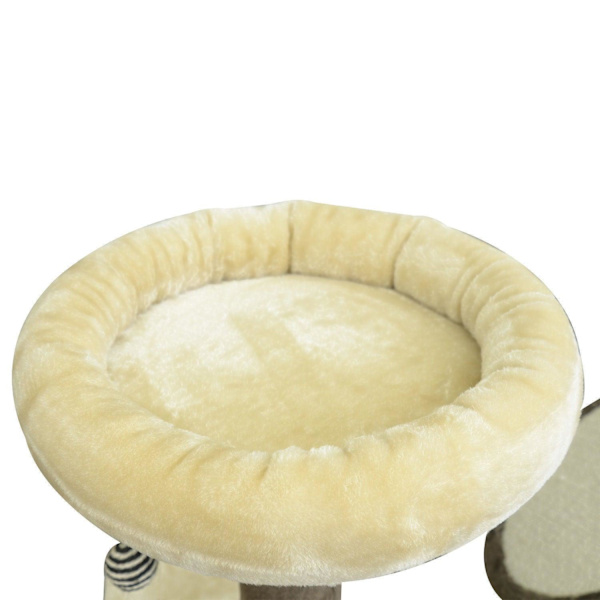 Rootz Cat Tree Sisal pilarit - ruskea - lastulevy, kangas, kuitu - 25,59 cm x 19,69 cm x 60,24 cm