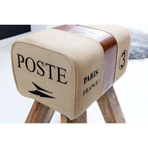 Rootz Turnbok Pall - Bänk - Bänk - Gymnastikpall - Springbok - Canvas - Läder - Trä - Brun