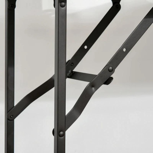 Rootz Køkkenvogn - Tevogn - Serveringsvogn - Foldebord - Brun/Sort - 118 cm x 36,5 cm x 82 cm