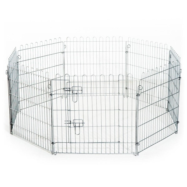 Rootz Outdoor Puppy Run Box - Zilver - Metaal - cm x 24,8 cm x 29,92 cm