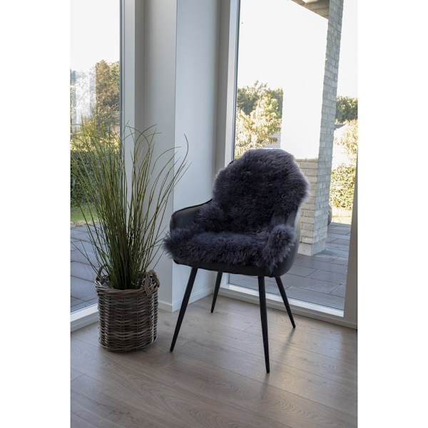 Rootz Lambskin -matta - Fårskinnmatta - Grå päls - mjuk & lyxig konsistens - 50 cm x 85 cm x 5 cm