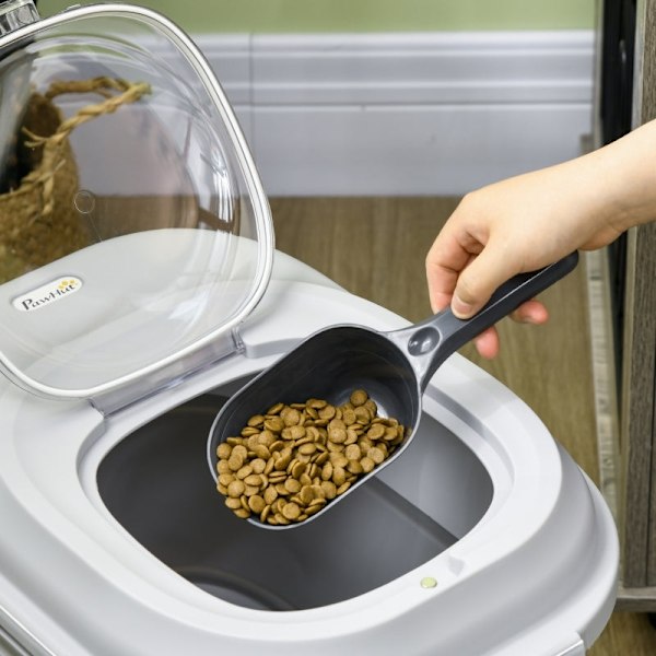 Rootz Hundmatsbehållare - Djurmatshållare - Lufttät försegling - 25L/5L - ​​Vikbar design - Hjul - Torkmedel - 44cm x 32cm x 37cm