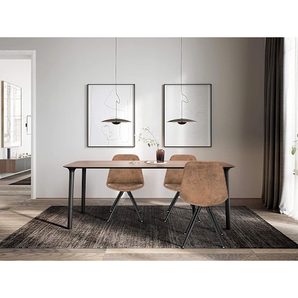 Rootz matstolsset - Stoppad stol - Ben i massivt trä - Ergonomiskt ryggstöd - Golvskydd - 39D x 43W x 83H cm