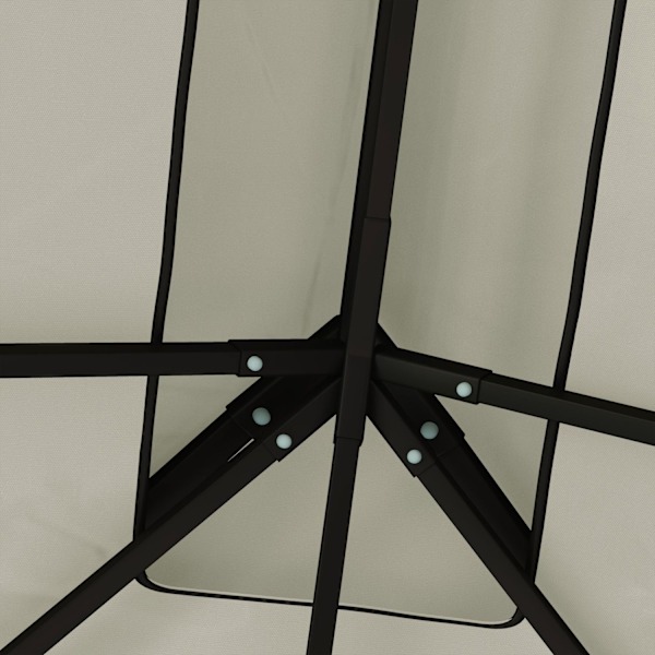 Rootz Pavilion Ersättningstak - Gazebo -täckning - Tarpaulin Canopy - Solskydd UPF30+ - 400 cm x 300 cm - Grå