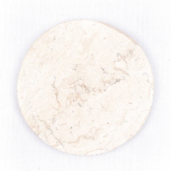 Rootz Runde Marmor Coasters Sæt med 4 eller 8 Håndlavede RANUKA (hvid) 8er-Set