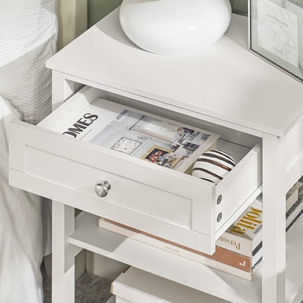 Rootz Modern Sengebord - Sidebord - Natbord - Kompakt design - Alsidig brug - Rigelig opbevaring - 45 cm x 68 cm x 29 cm