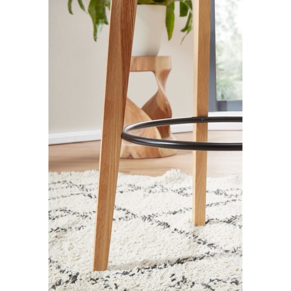 Rootz Ståbord - Barbord - Bistrobord - Högt bord - Runt - Skandinaviskt - Ekträ - Runt - Vit - 60 x 110 x 60 cm