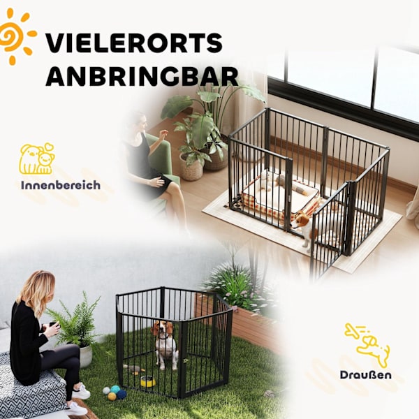 Rootz Puppy Run Dog Spout - Valphölje - Foldbart hundstaket - Versatile & Portable - 240cm x 60 cm x 76 cm