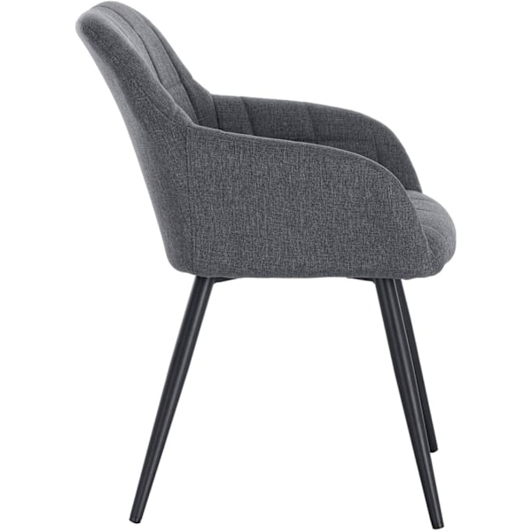 Rootz Set med 4 matstolar - Köksstolar - Moderna sittplatser - Ergonomisk design - Andas linne - Golvskydd - 49cm x 43cm x 81cm