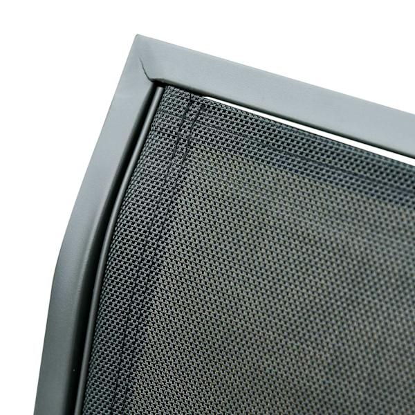 Nancy's Centerville Schommelbank - 3-Zits Tuinbank - Parkbank - Metaal - Sort - 151 x 75 x 85 cm