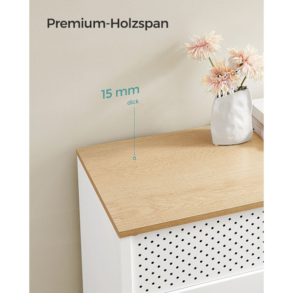 Rootz Opbevaringsskab - Hvidt Skab - Spånpladestål - Rummelig opbevaring - Robust konstruktion - Nem montering - 40cm x 80cm x 76cm