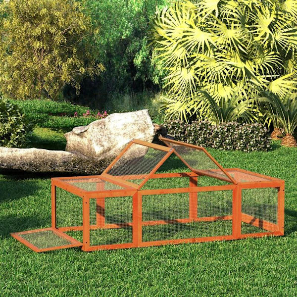 Rootz Animal Hutch - Pieneläinkota - Small Animal Hutch - Avattava - 180L x 90L x 48K cm