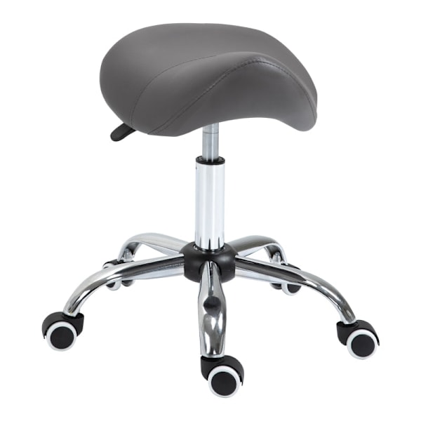 Rootz Rolling Pall - Ergonomisk stol - Justerbar pall - Professionell användning - Främjar hållning - Jämn rörlighet - 52cm x 53cm x 49-61cm - Imitera