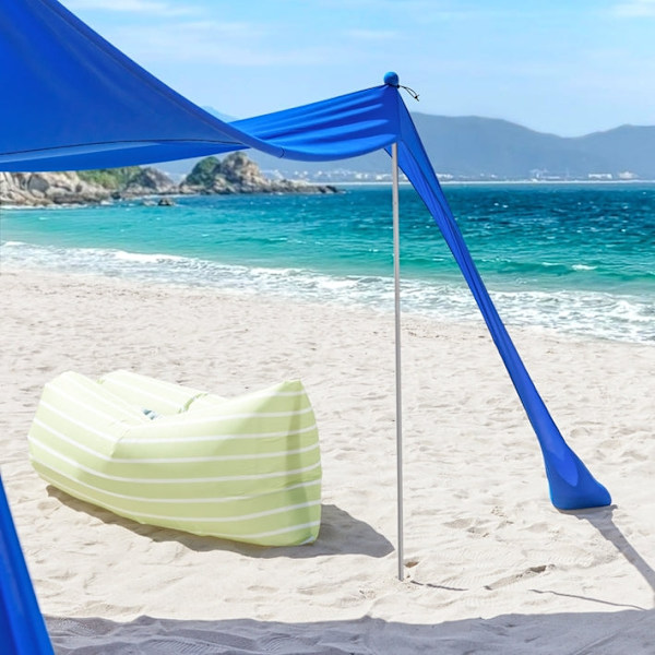 Rootz Sun Shade Sail Canopy - Strandtelt - Camping Canopy - Giver UV-beskyttelse - 400cm x 400cm x 200cm