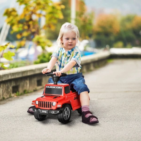 Rootz Ride-on Car - Med Horn - Anti-tip beskyttelse - Opbevaringsplads - Forlygter - Rød - 63,5 x 29 x 42 cm