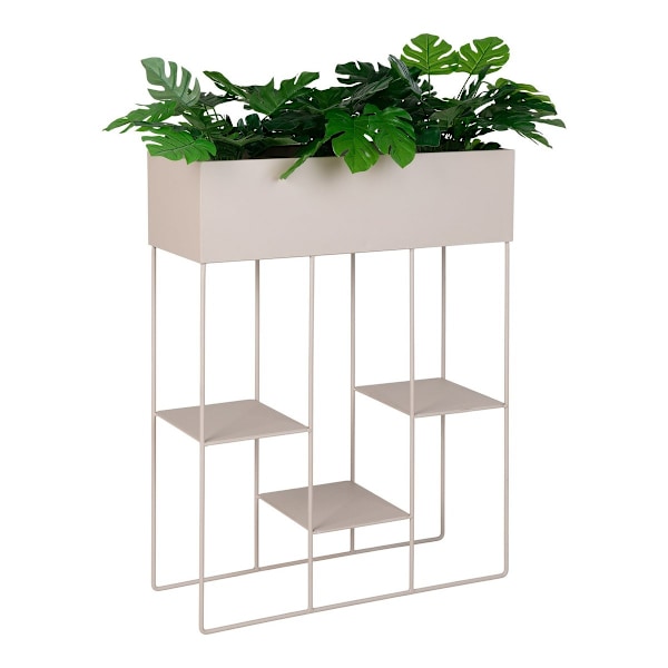 Rootz Rabo Steel Planter - Planter - 3 hyllyyksikkö - hiekkapinta - kestävä ja tyylikäs - 25 cm x 60 cm x 80 cm