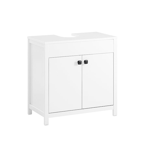 Rootz Vaskeskab til badeværelse - Opbevaringsenhed - Organizer - MDF PB Konstruktion - Justerbar hylde - Forklædningshævert - 60x60x35cm - Nem monteri