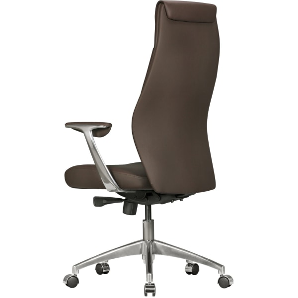 Rootz XXL Executive Chair - Kontorsstol - Äkta läder Stol - Bekvämt brett ryggstöd - Justerbar 3-stegs synkron mekanism - Anti-Shock funktion - 58cm x