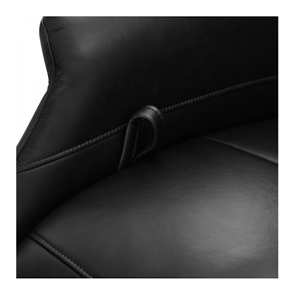Rootz Fåtölj - Läderfåtölj - Vridstol - Justerbar komfort - Ergonomiskt stöd - Hållbar design - 79cm x 90cm x 114cm