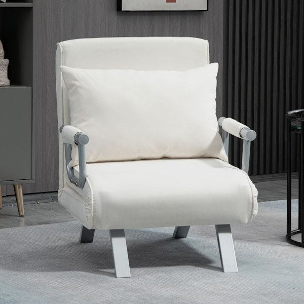 Rootz afslapningsstol - Sovesofa - Liggestol - Ultimativ komfort - Justerbart ryglæn - Metalstel - 65cm x 69cm x 80cm