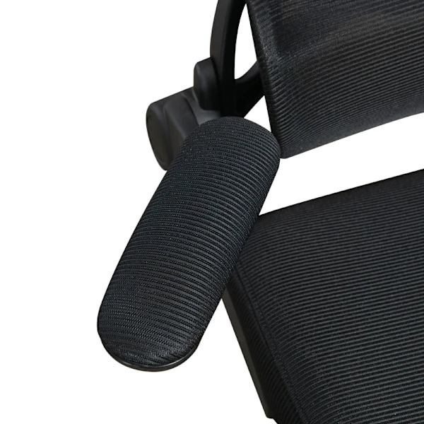 Rootz Kontorsstol - Datorstol - Avslappningsstol - 1 Nackstöd - Fällbara armstöd - Svart - 62cm x 58cm x 133cm