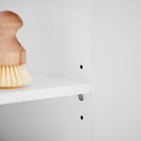 Rootz Underskab til vask - Badeværelsesskab - Opbevaring under vask - Justerbar hylde - Tippsikring - MDF-konstruktion - 60 cm x 60 cm x 30 cm