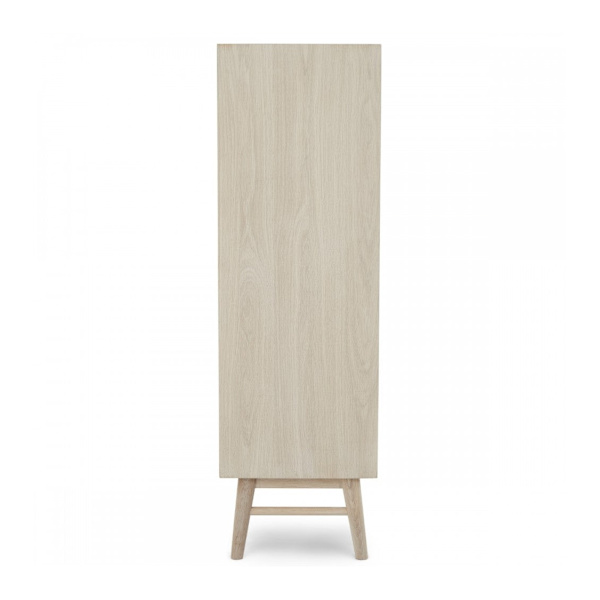 Rootz Highboard - Förvaringsskåp - Skänk - Massiv ek och faner - Tyst Soft-Close - Gott om förvaring - Tidlös design - 40cm x 100cm x 130cm