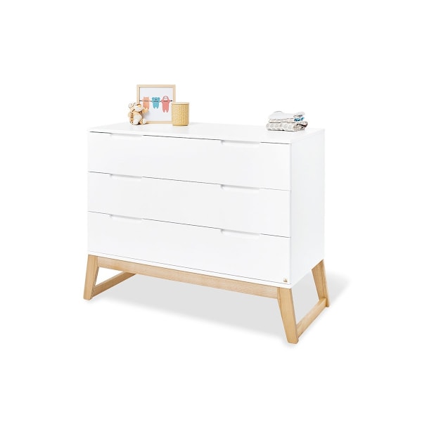 Rootz 3 -stykke børnehave møbler sæt - barneseng seng - skiftende enhed - konvertibelt design - barneseng: 150x76x94cm, enhed: 120x77x101 cm, garderob