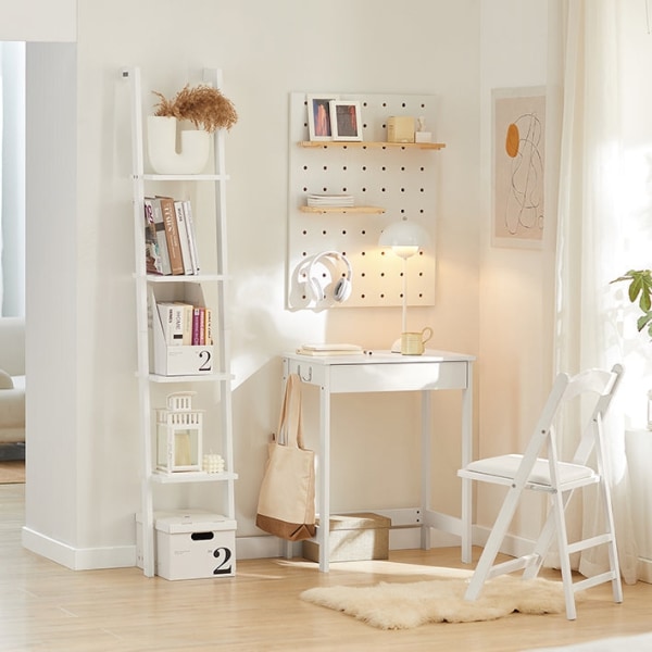 Rootz Modern Desk - Computerbord - Toiletbord - Kompakt design - Opbevaringsskuffe - Sidekroge - MDF-konstruktion - 60cm x 76cm x 40cm