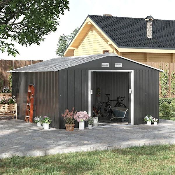 Rootz Puutarhavaja - Varastointi Puutarhavaja - Katja - Harmaa - 12,5 x 11,1 jalkaa