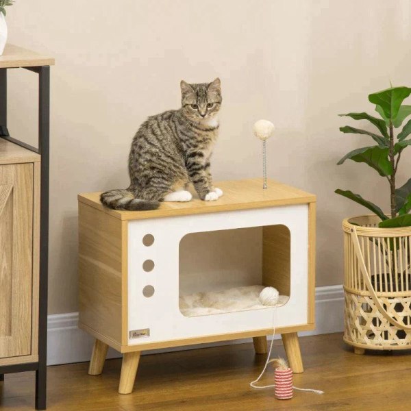 Rootz Cat House - TV Design Cat Cave Inkluderar leksak - Tvättba