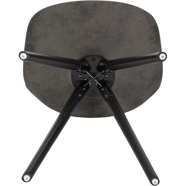 Rootz matstol med ben i massivt trä - Klädd stol - Bekväm sits - Ergonomiskt ryggstöd - Golvskydd - 39D x 43W x 83H cm