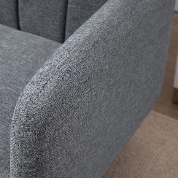 Rootz Sovesofa - 2-personers stofsovesofa - Sofa med sovefunktion - Polyester - Gummi - Trægrå - 173 x 75 x 73 cm